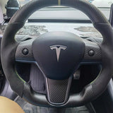 Insert volant carbone<br> Tesla Model 3 - Y - Model Sport