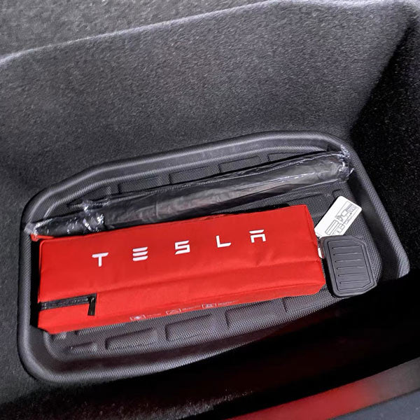 Jeu De Tapis De Sol 3D Premium Pour Tesla Model 3 (2020+) - Noir, Avant + Arrière, Neuf