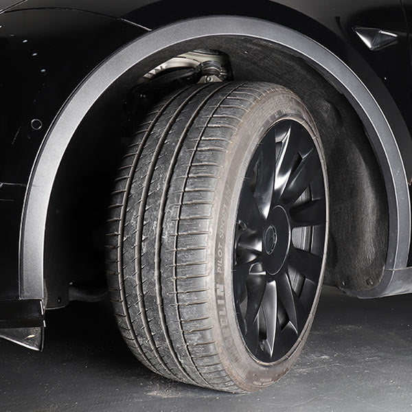 Insonorisation des passages de roues avant Tesla Model Y