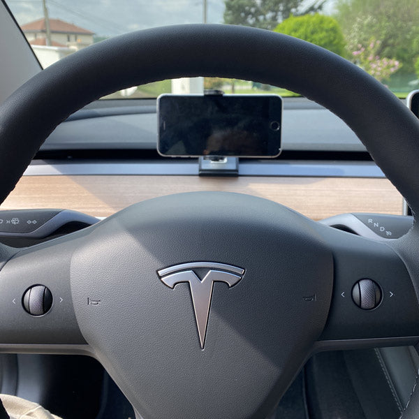 Support de téléphone intégré au volant avec chargeur pour Tesla Model 3 et Model  Y