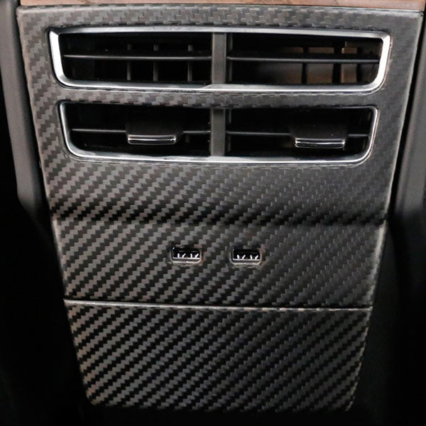 Garniture ventilation arrière carbone<br> Tesla Model S - X - Model Sport